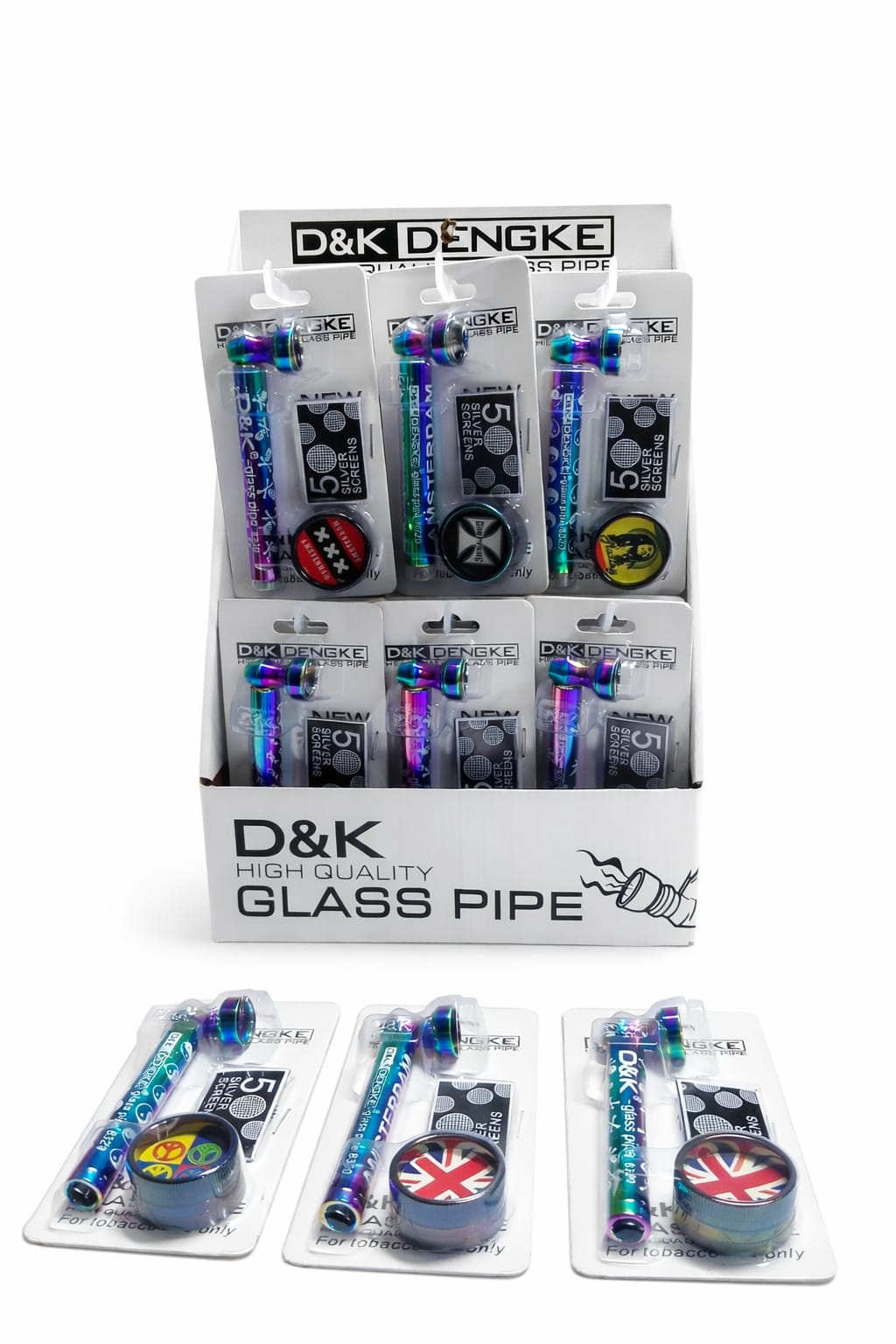 D&K Glaspfeife im Blister groß